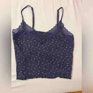 Blue flower top
